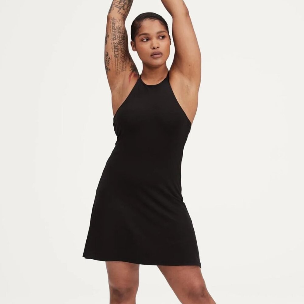Girlfriend Collective Black Active Dress XS